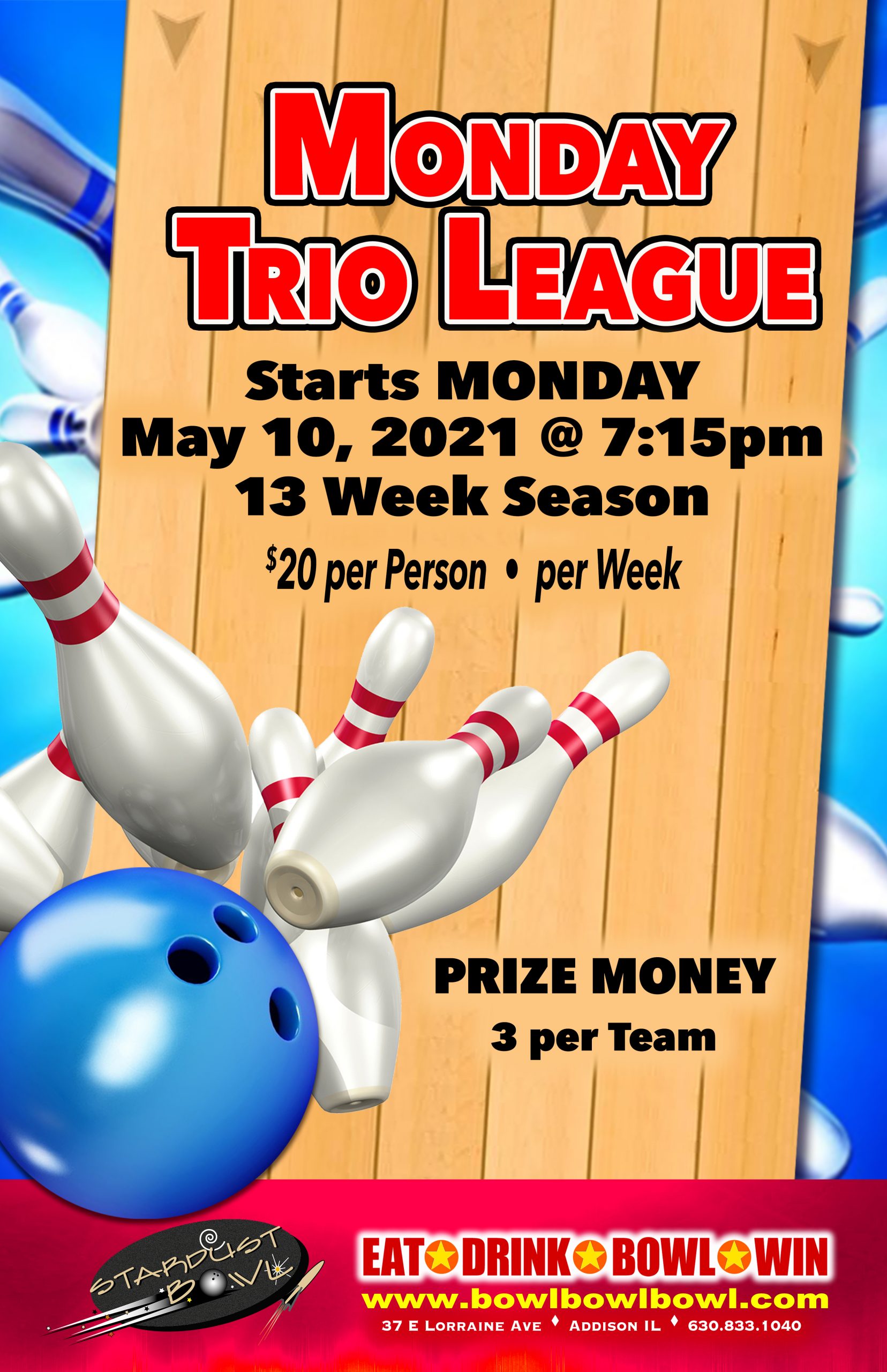 Adult Bowling Leagues Chicagoland Stardust Bowl